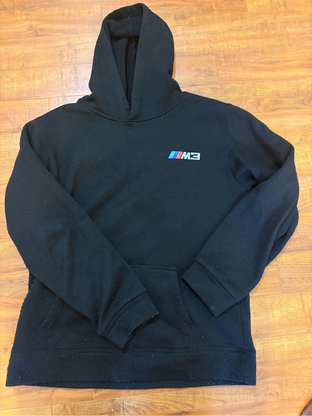 Black M3 Logo Pullover Hoodie - Men's Sweatshirt